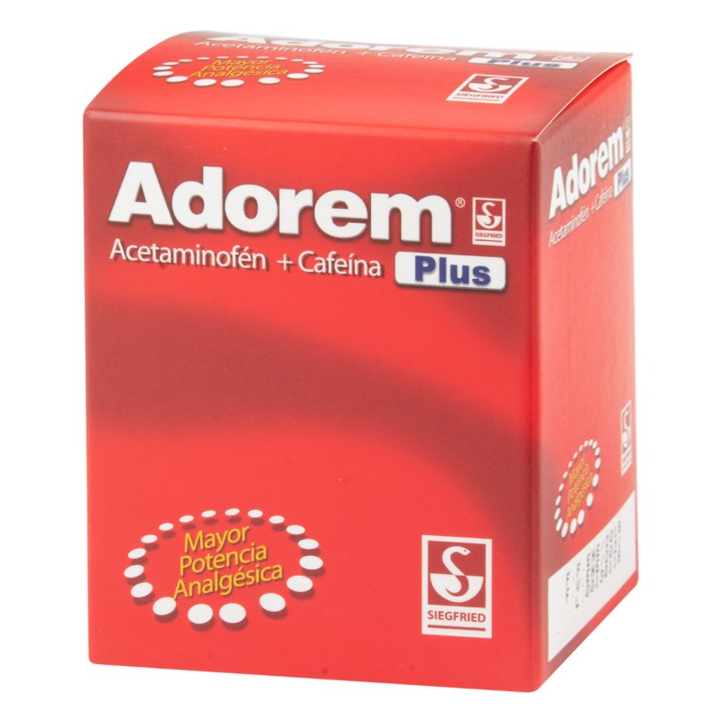100001185.jpg ADOREM PLUS ACETAMINOFEN+CAFEINA - Image 1