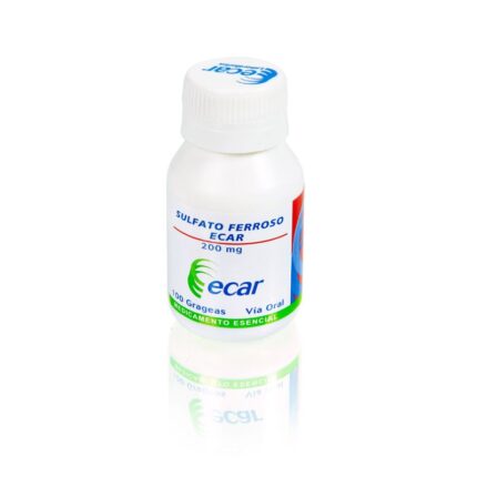 SULFATO FERROSO 200 MG 100 GRAGEAS EC