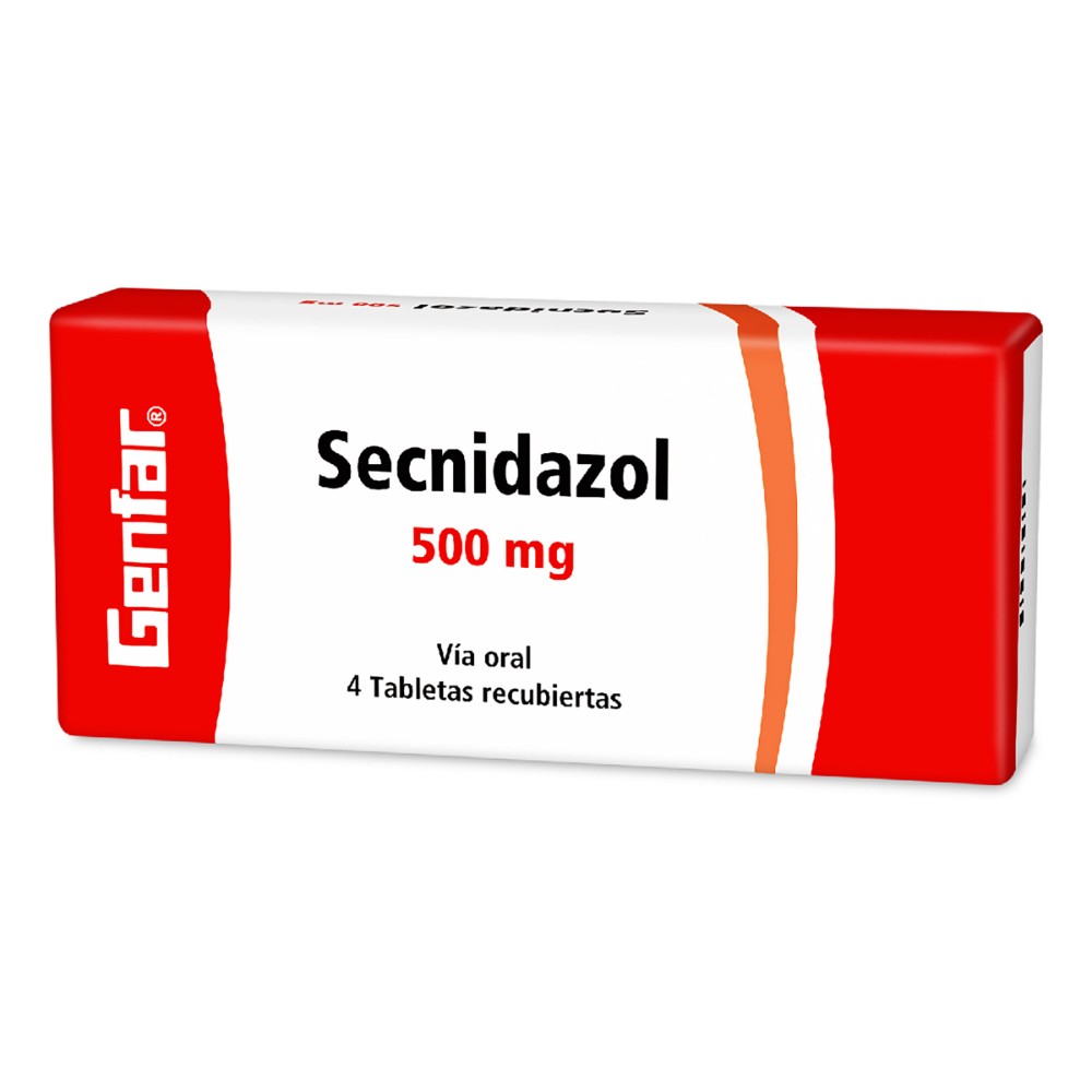 100001798.jpg SECNIDAZOL 500 MG 4 TABLETAS GF - Image 1