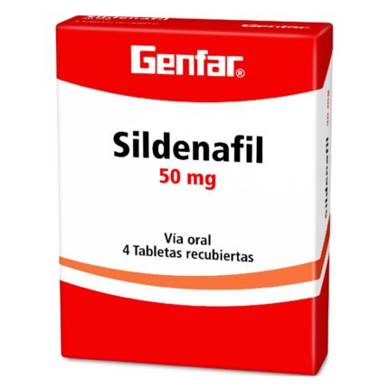 SILDENAFIL 50 MG 4 TABLETAS GF
