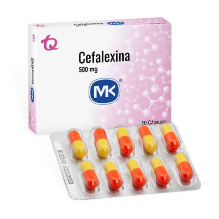 CEFALEXINA 500 MG 10 CAPSULAS MK