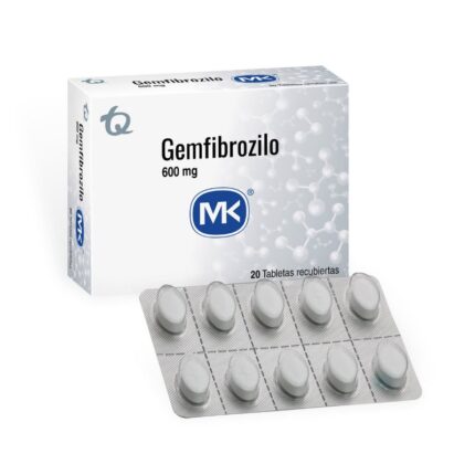 GEMFIBROZILO 600 MG 20 TABLETAS MK