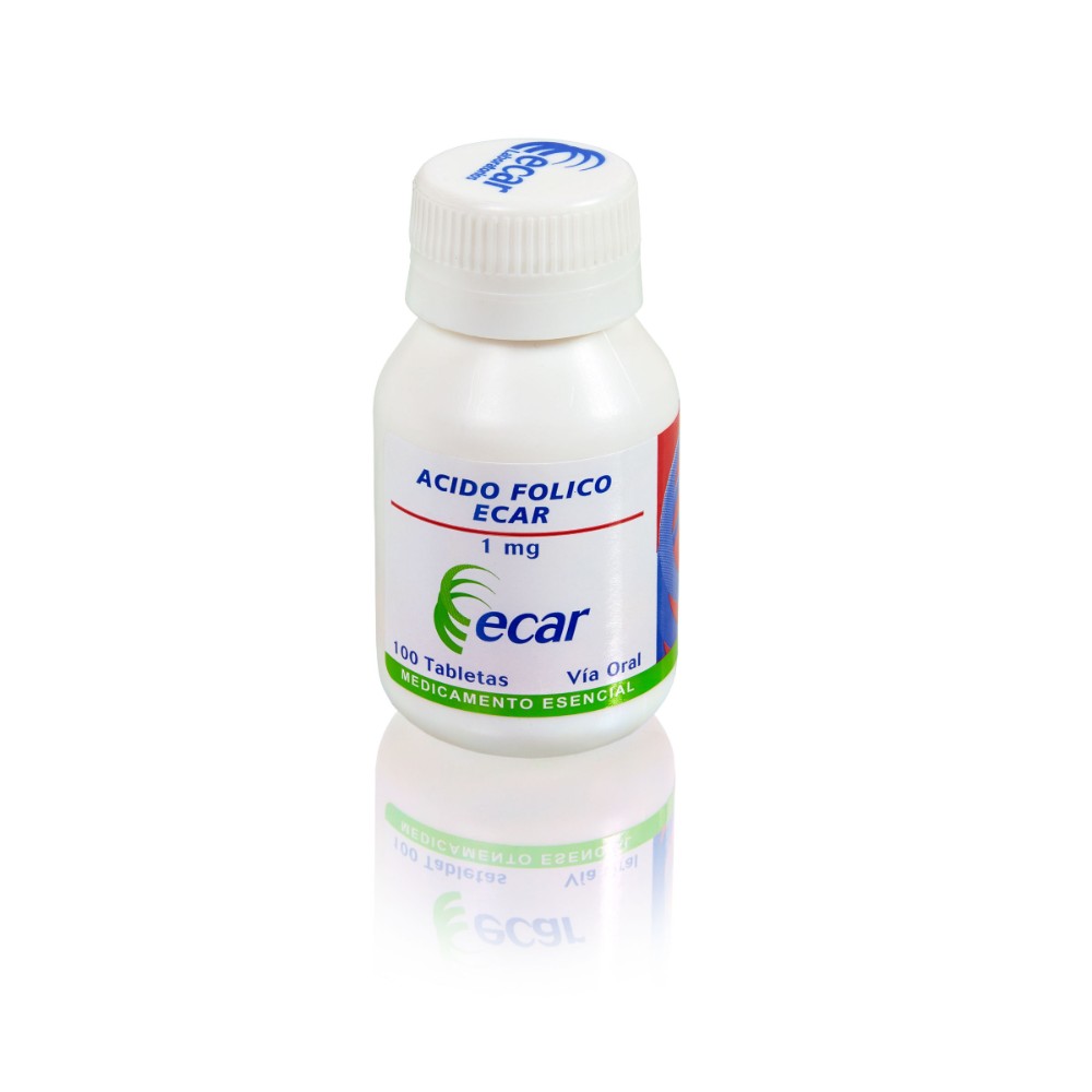 100007770.jpg ACIDO FOLICO 1 MG 100 TABLETAS EC - Image 1