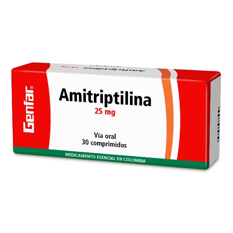 100007829.jpg AMITRIPTILINA 25 MG 30 TABLETAS GF - Image 1