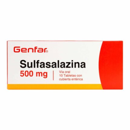 SULFASALAZINA 500 MG 10 TABLETAS GF