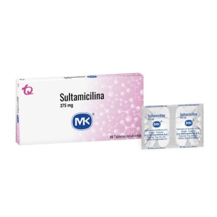 SULTAMICILINA 375 MG 10 TABLETAS MK