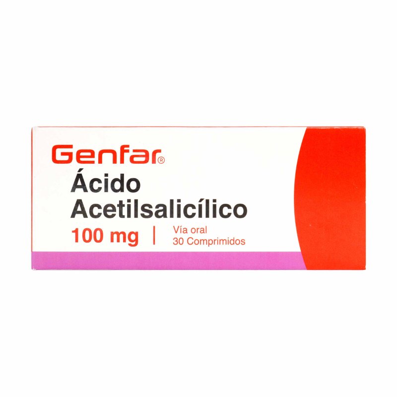 100009149.jpg ACIDO ACETILSALICILICO 100 MG 30 TBS GF - Image 1