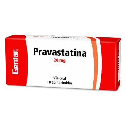 PRAVASTATINA 20 MG 10 TABLETAS GF