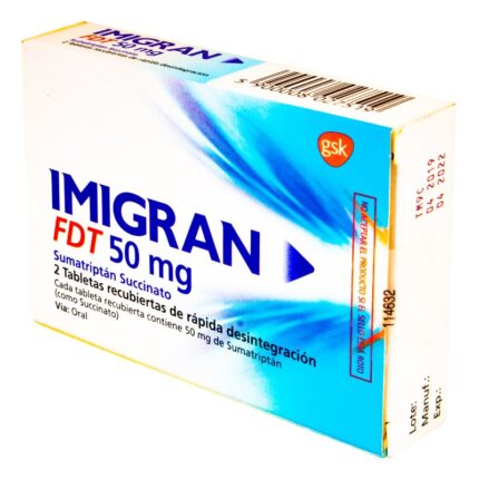 IMIGRAN FDT 50 MG 2 TABLETAS