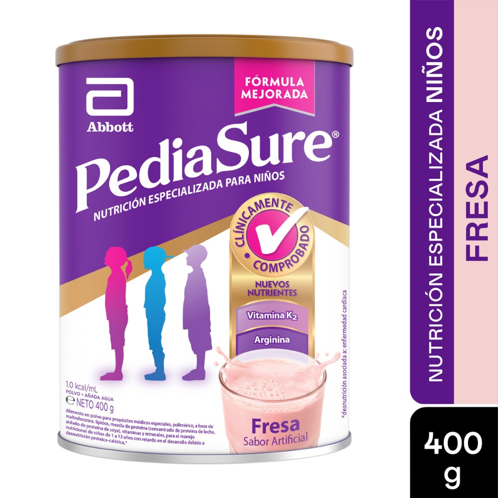 100012330.jpg PEDIASURE POLVO FRESA 400 GR - Image 1