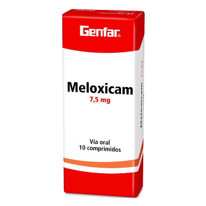 100013310.jpg MELOXICAM 7.5 MG 10 TABLETAS GF - Image 1