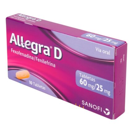 ALLEGRA D 60 MG/25 MG 10 TBS