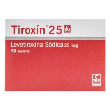 TIROXIN 25 MG 50 TABLETAS