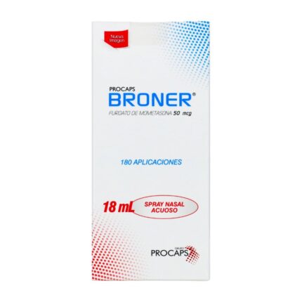 BRONER 0.50 MG INHALADOR 18 ML PC