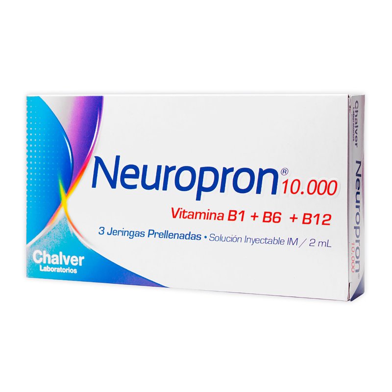100018614.jpg NEUROPRON 10.000 SOL.INY.2 ML 3 UND - Image 1