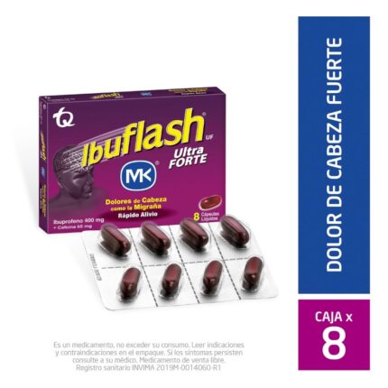 IBUFLASH ULTRA FORTE 8 CAPSULAS MK