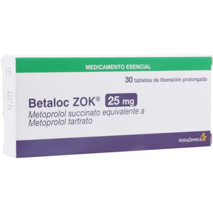 BETALOC ZOK 25 MG 30 TBS