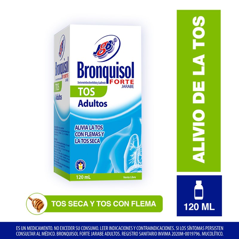 100021142.jpg BRONQUISOL FORTE TOS ADULTO JBE 120 ML - Image 1