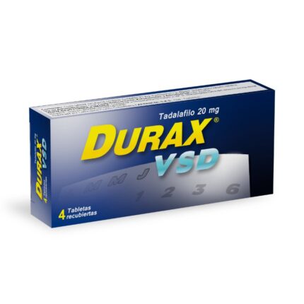 DURAX VSD 20 MG 4 TBS