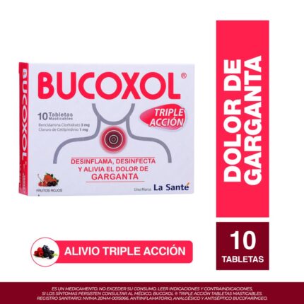 BUCOXOL TRIPLE ACCION F.ROJOS 10 TBS
