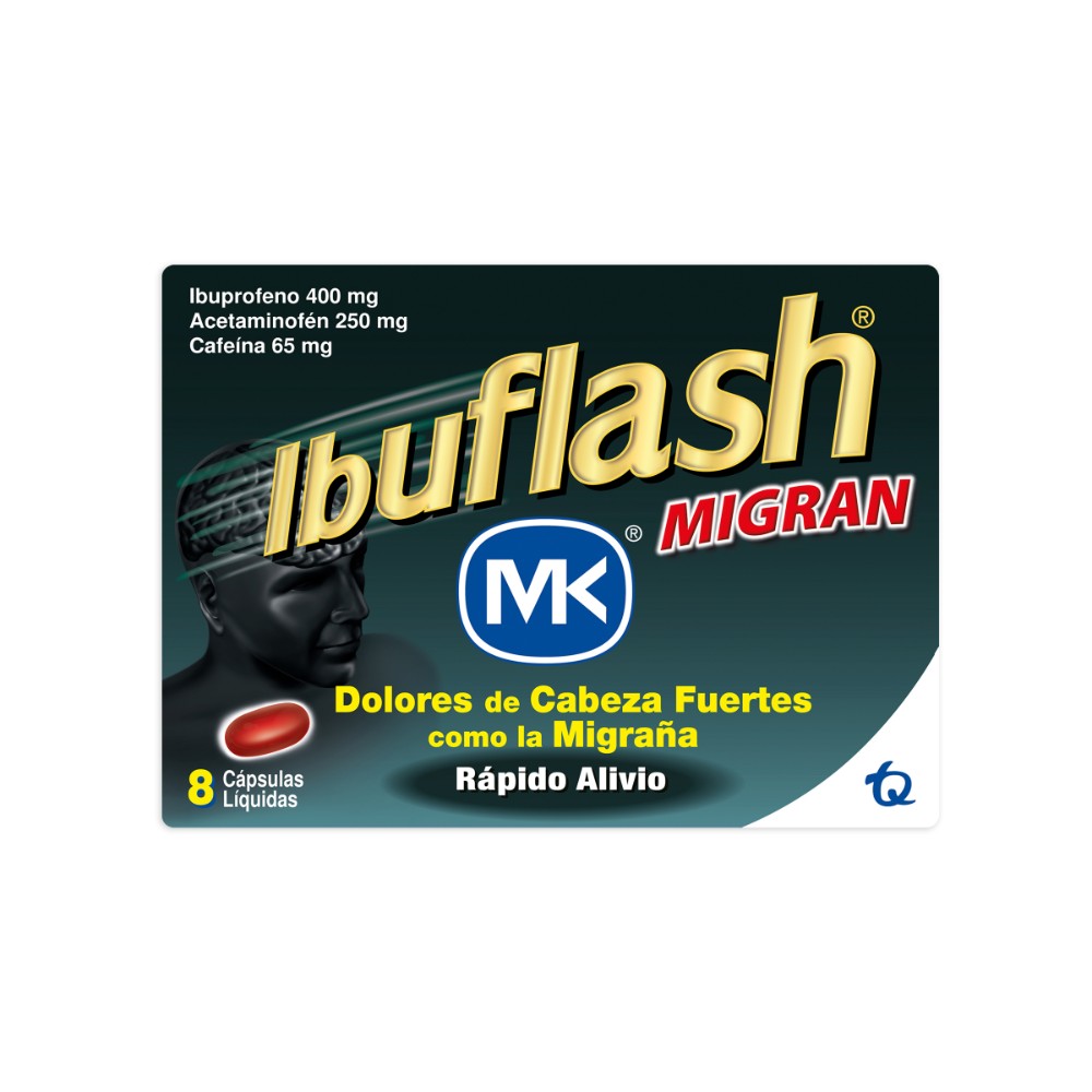 100022393.jpg IBUFLASH MIGRAN 8 CAPSULAS - Image 1