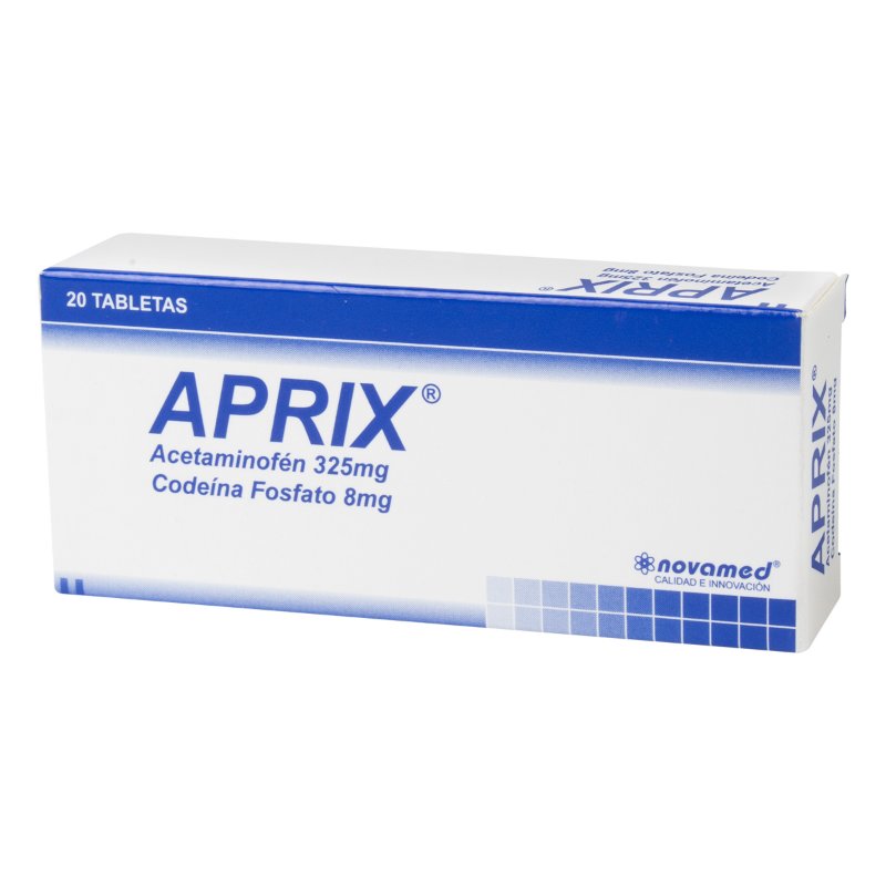 100023083.jpg APRIX 325/8 MG 20 TABLETAS - Image 1