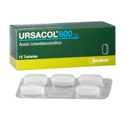 URSACOL 600 MG 15 TABLETAS