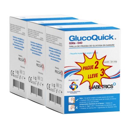 TIRAS REA.GLUCOQUICK 50 PG 2 LL3