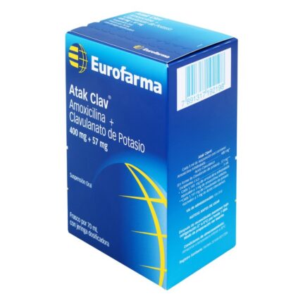 ATAK CLAV 400/57 MG FCO X 70 ML