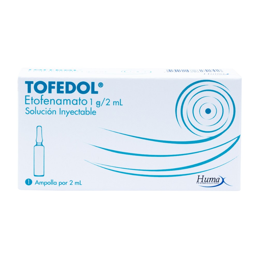 100023828.jpg TOFEDOL ETOFENAMATO 1 GR 2ML AMP HP - Image 1