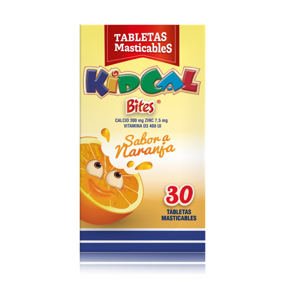 100024228.jpg KIDCAL BITES NARANJA 30 TABLETAS - Image 1