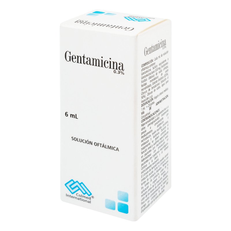 100024330.jpg GENTAMICINA 0.3% OFTALMICA 6 ML PC - Image 1