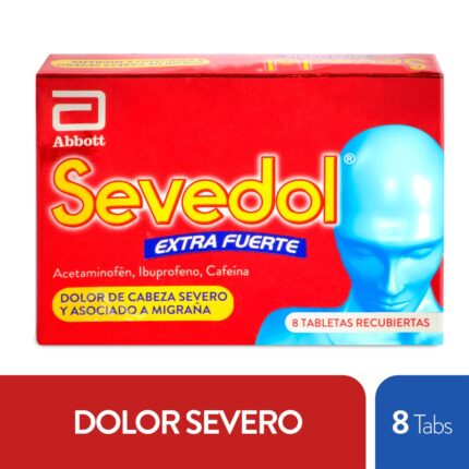 SEVEDOL EXTRA FUERTE 8 TABLETAS