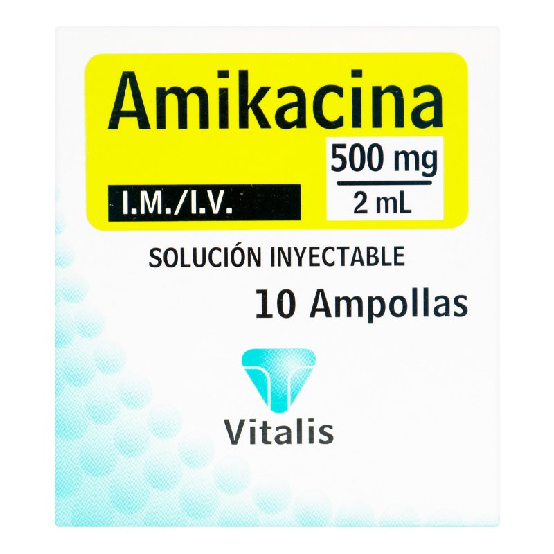 100024540.jpg AMIKACINA 500 MG/2 ML 10 AMPOLLAS VT - Image 1