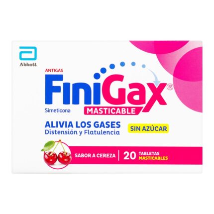 FINIGAX MASTICABLE CEREZA 20 TABLETAS
