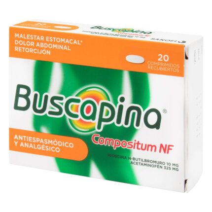 BUSCAPINA NF COMPOSITUM 325/10 MG 20 TBS