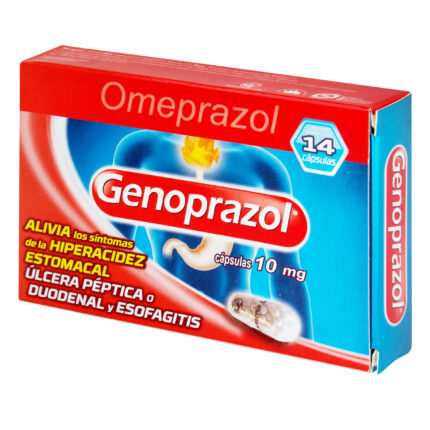 GENOPRAZOL 10 MG 14 CAPSULAS