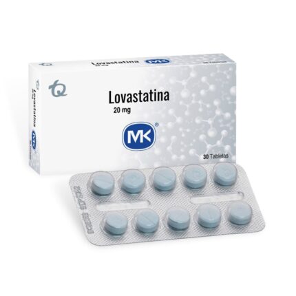 LOVASTATINA 20 MG 30 TABLETAS MK