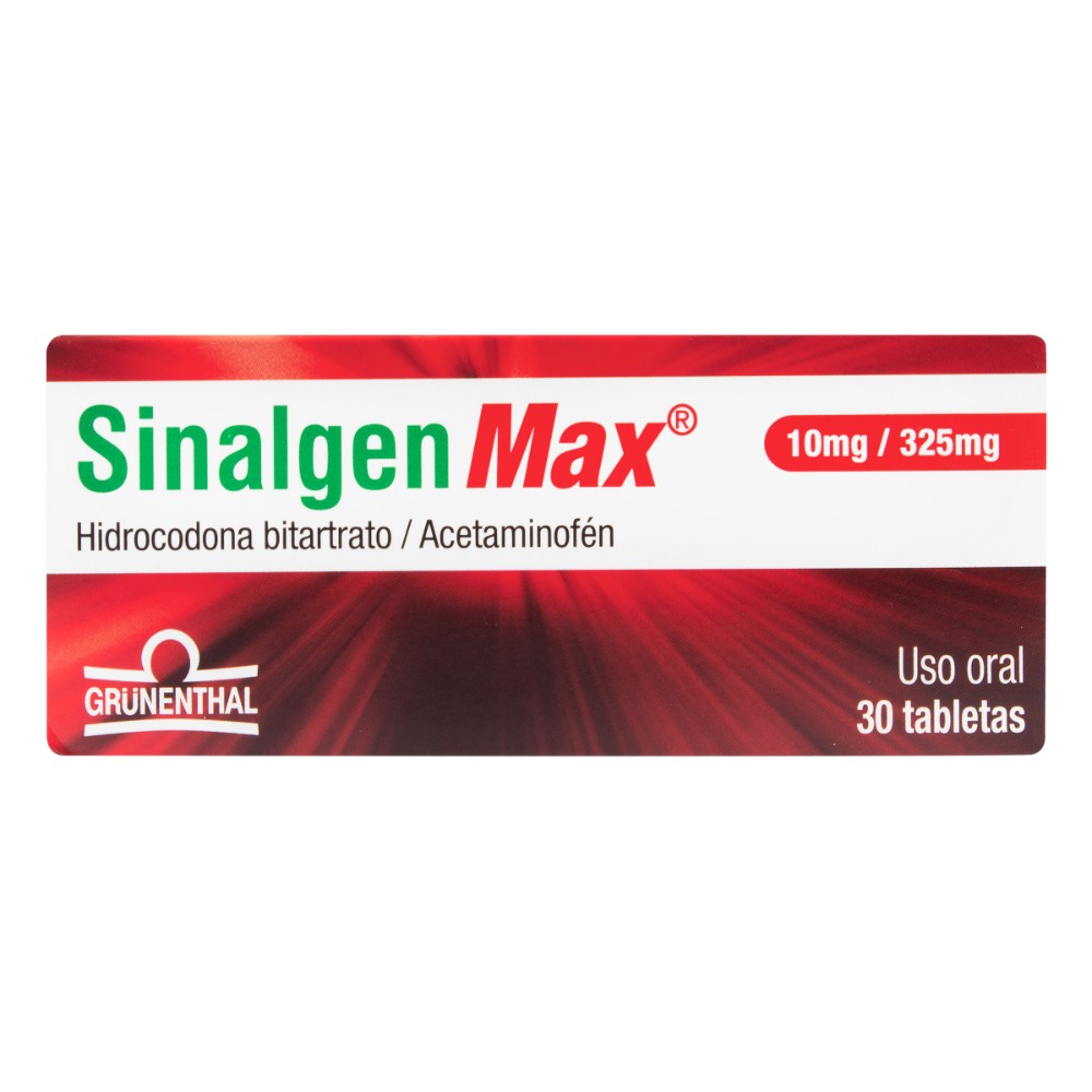 100025135.jpg SINALGEN MAX 10/325 MG 30 TBS - Image 1