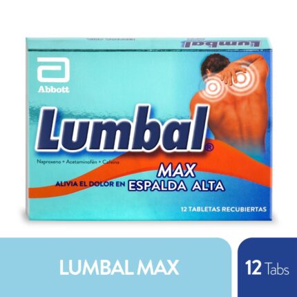 LUMBAL MAX 12 TABLETAS