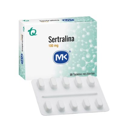 SERTRALINA 100 MG 30 TABLETAS MK