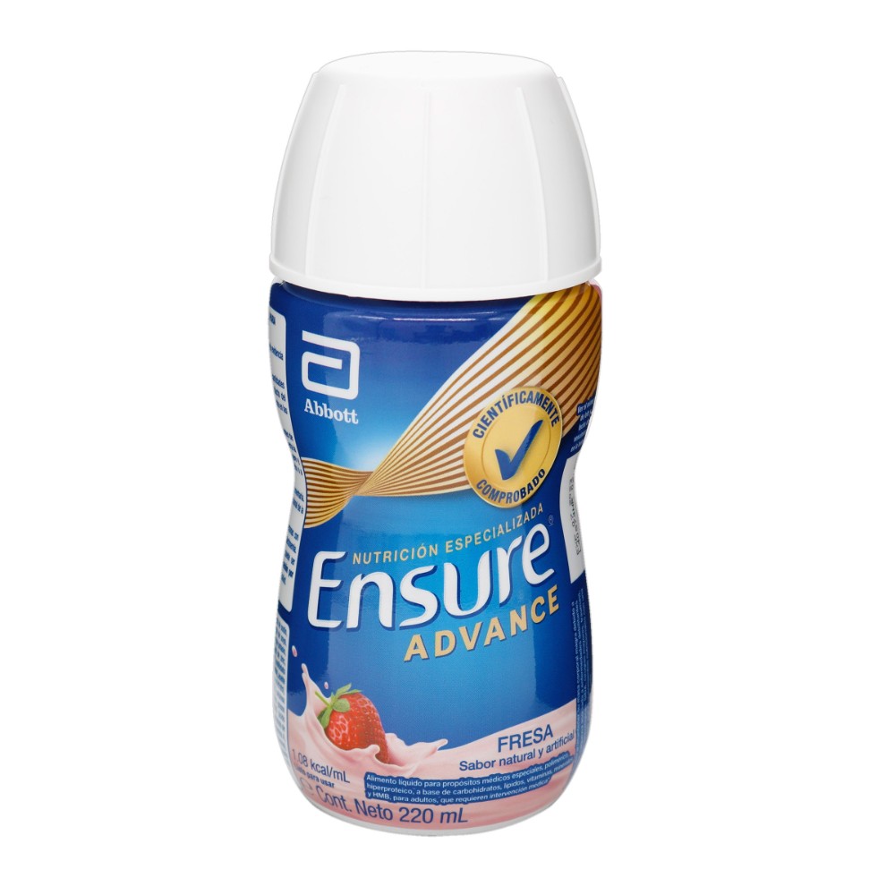 100026861.jpg ENSURE ADVANCE LIQ RPB FRESA 220 ML - Image 1
