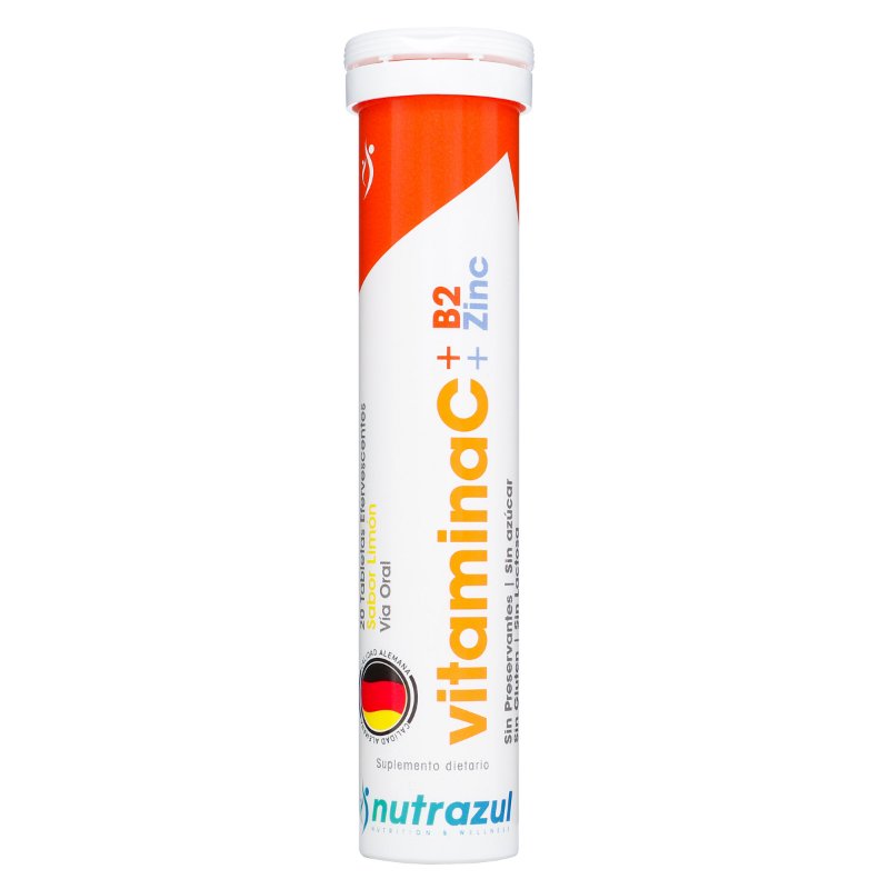 100027412.jpg VITAMIN C+ZIN+B2 NUTRAZUL 20T.EFE - Image 1