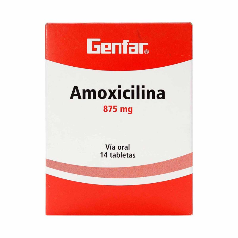 100027651.jpg AMOXICILINA 875 MG 14 TABS GF - Image 1
