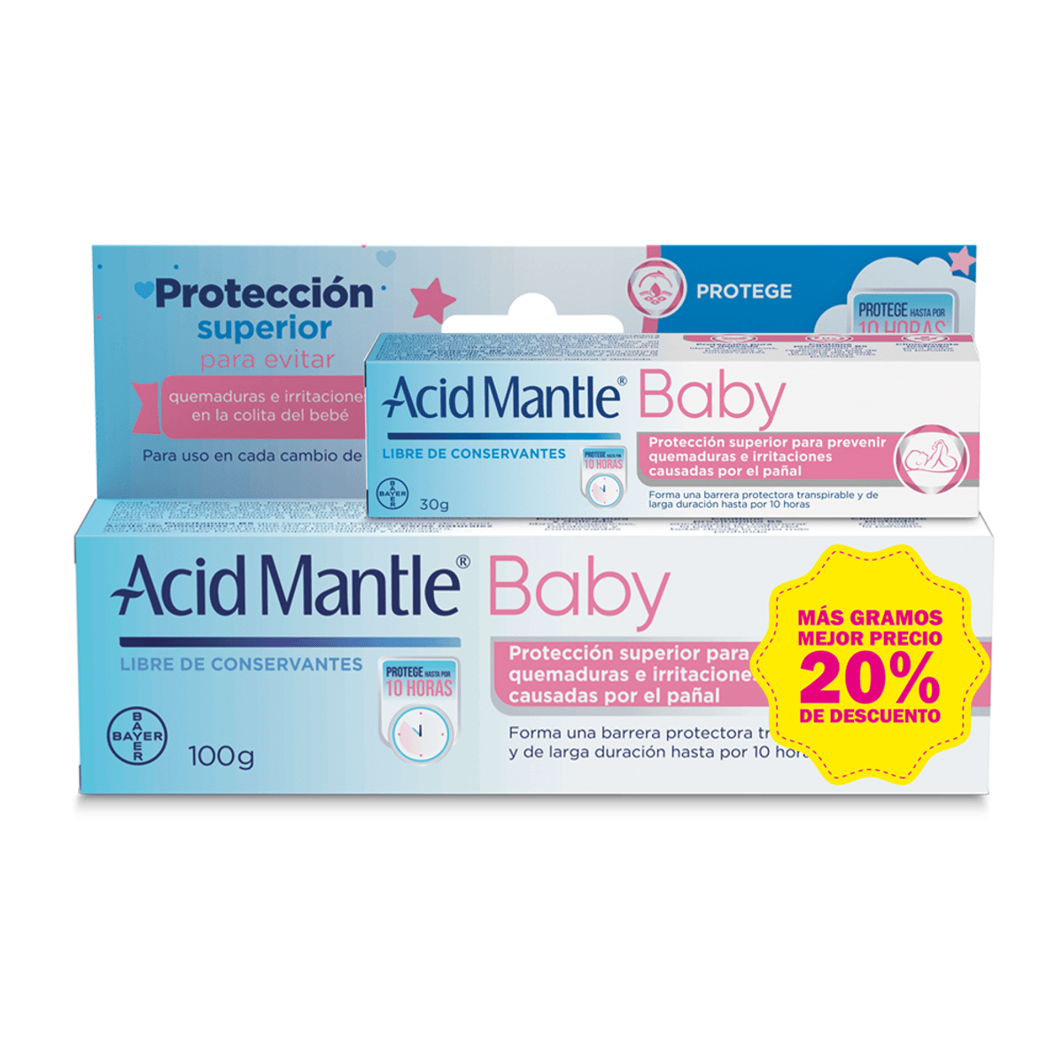 100027807.png ACID MANTLE BABY CREMA 100GR+AC.BABY 30G - Image 1