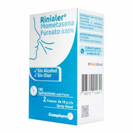 RINIALER SPRAY NASAL 18 GR 2 UDS COA