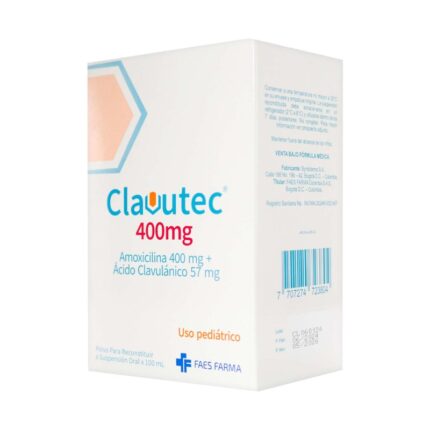 CLAVUTEC 400 MG + 57 MG/5 ML FCO 100ML