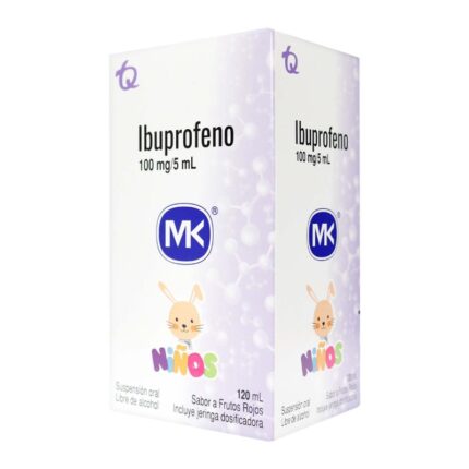 IBUPROFENO 100MG/5 ML SUSP 120ML MK
