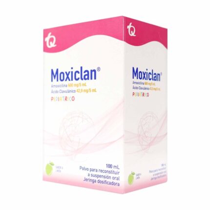 MOXICLAN PEDIAT.600 MG/5ML FCO 100ML MK