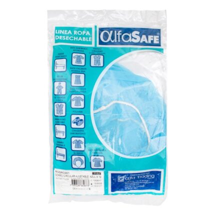 GORRO DESECHABLE AZUL ALFA 12 UND